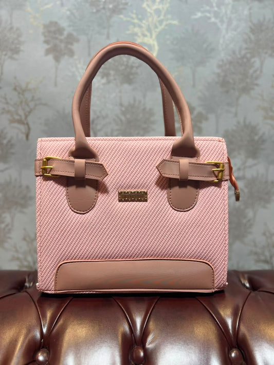 Herringbone Tweed Structured Handbag - all colorways group shot