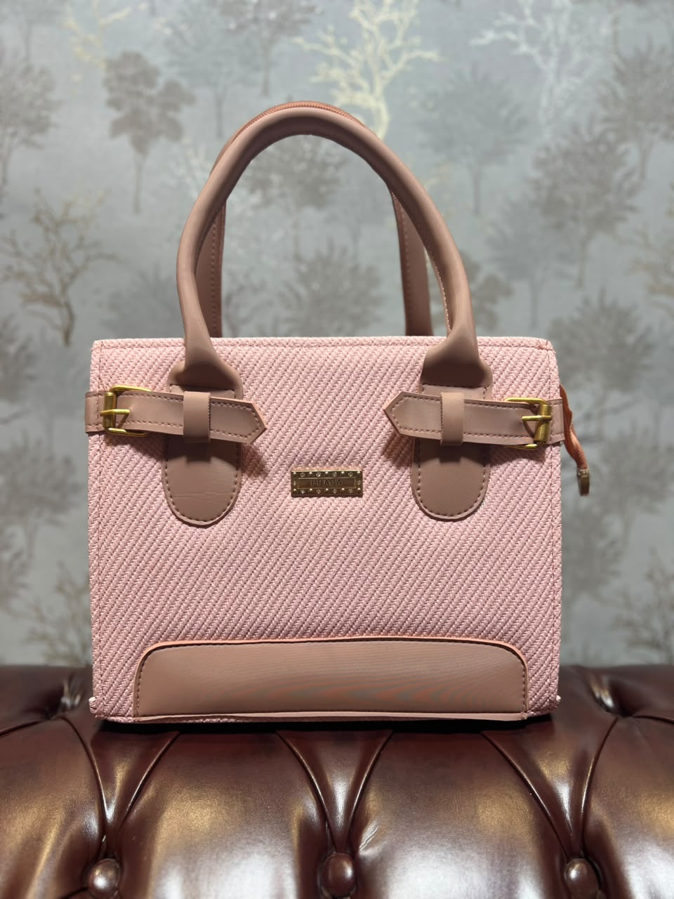 Herringbone Tweed Structured Handbag - all colorways group shot