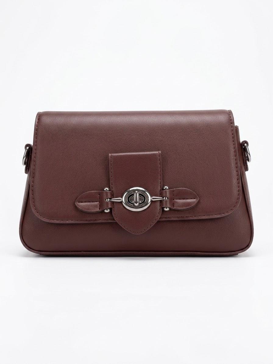 Twist-Lock Crossbody Bag