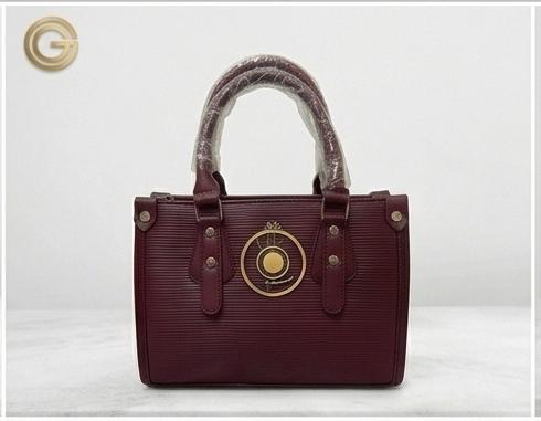 Epi Structured Mini Tote - Burgundy